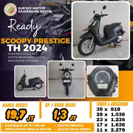 BERGARANSI HONDA NEW SCOOPY PRESTIGE TH 2024 UNIT MULUS CASH KREDIT
