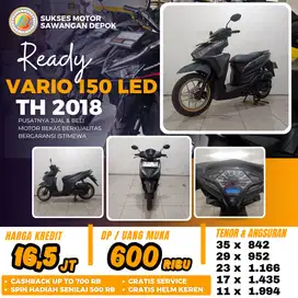 ISTIMEWA BERGARANSI HONDA VARIO 150 LED TH 2018 BISA CASH KREDIT
