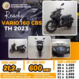 BERGARANSI CASH KREDIT HONDA VARIO 160 CBS TH 2023 UNIT MULUS ISTIMEWA
