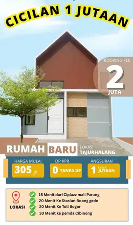 Cluster Murah Suasana Asri 300 Jutaan Dekat ke Stasiun Bojong Gede