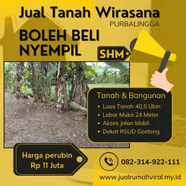 Jual Tanah Di Purbalingga, Murah Harga Nego