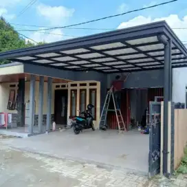 Kanopi atap alderon double layer