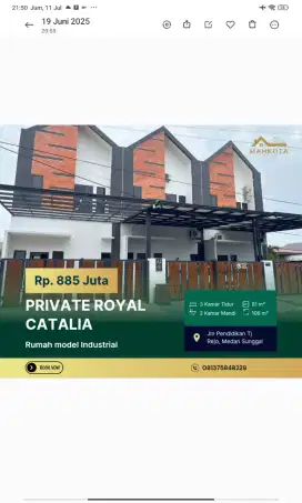 KOMPLEK PRIVATE ROYAL CATALIA KUALITAS BAGUS 2 LANTAI