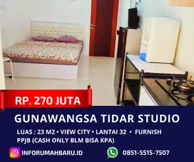 GUNAWANGSA TIDAR Studio‼️Jual Apartemen View City Pusat Kota