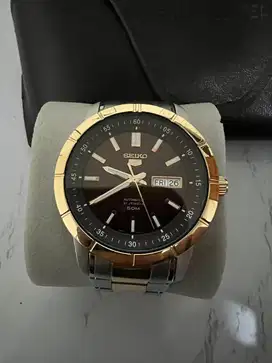 jam tangan seiko 5 sport automatic brown dial