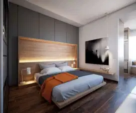 Bedroom set/wall panel/kamar set/wall room/furniture custom
