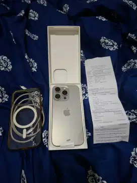 Iphone 15 pro 128gb Natural Garansi Resmi Ibox Aktif