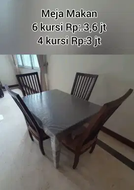Meja Kursi perlengkapan dapur