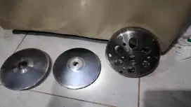 Jual pully depan bubut 13.5 + mangkok ganda nmax old