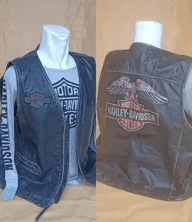 Leather Vest Harley Davidson Original