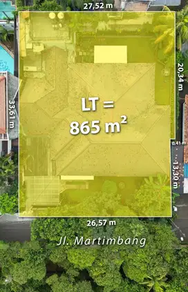 Dijual Rumah Jl. Martimbang Kebayoran Baru Ukr 865 Harga Nego