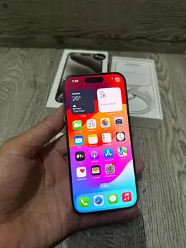 Iphone 15 Pro 128gb Natural IBOX Mulus Fullset Ori