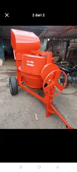 molen cor 50kg komplit diesel 8pk siap pakai molen pakai ban mobil