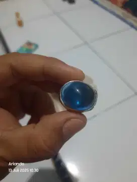 BLUE SAFIR(Ring perak)