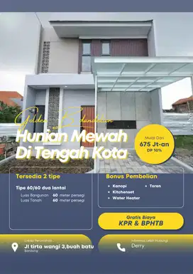 Hunian 2 Lantai Eksklusif Buah Batu, Lokasi Strategis, Harga Terbaik!
