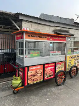 Gerobak gorengan/ sempol ayam/ tahu crispy-DLL
