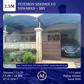 Rumah Petemon Sidomulyo Sawahan Surabaya Selatan dkt Banyu Urip Arjuna