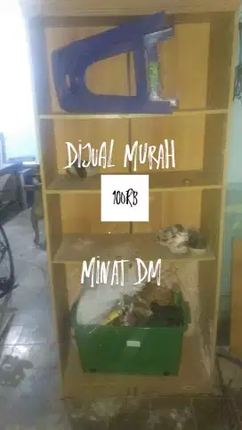 #WTS Dijual lemari etalase kayu