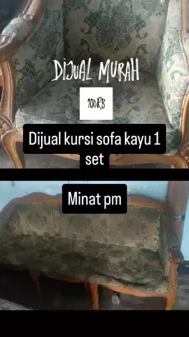 Jual kursi sofa 1 set