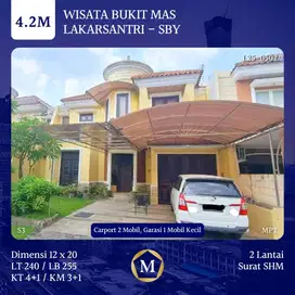 Rumah Wisata Bukit Mas Lakarsantri Surabaya Barat  dkt Raya Menganti
