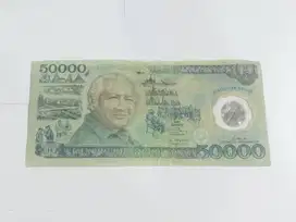 Dijual Uang Kertas Rp 50000 Langka