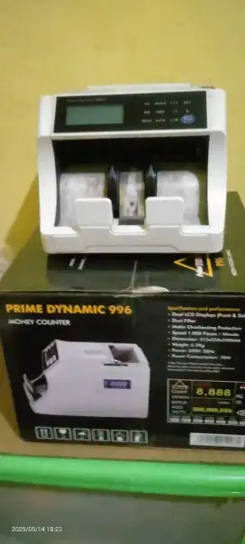 Mesin Penghitung Uang Prime Dynamic 995 - Dual Display&Sensor Otomatis
