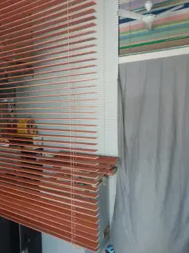 Tirai jendela tirai kayu