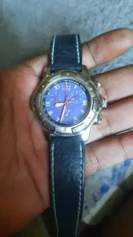 Jam tangan time force swiss chronograph blue dial