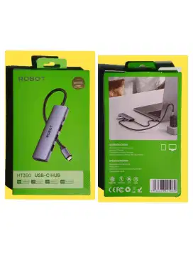 USB TIPE C HUB HT 350 5 in 1 merk ROBOT