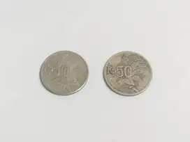 Dijual Uang Koin Rp 50 (2 keping)