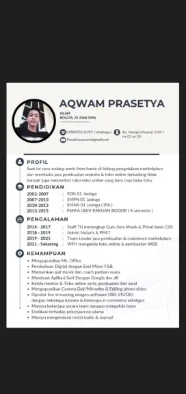 Mencari pekerjaan administrasi perkantoran / admin marketplace