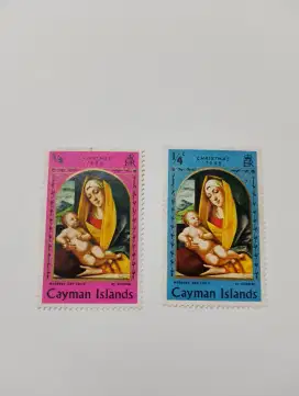 Perangko Stamp Prangko Cayman Islands 1969 Madonna and Child