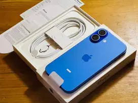 iPhone 16 128GB Blue iBox BH100% CC1x Kondisi Seperti Baru