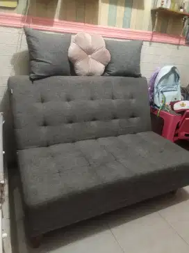 Sofa bed ukuran 100 warna abu tua