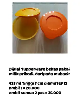 Tupperware second