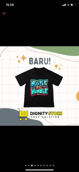 Kaos anak kecil katun combed 30’s
