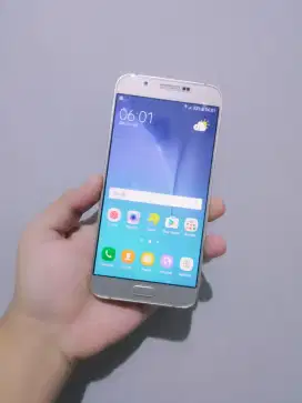 SAMSUNG A8 DUOS 2015 RAM 2/32 LAYAR SUPER AMOLED MULUS TANPA LECET