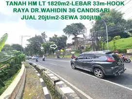 Tanah HM LT 1820-Lebar 33m Dr.Wahidin 36 Candisari Semarang atas View