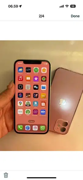 Iphone 128 gb mint green Imei terdaftar