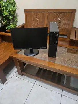 Komputer builtup lenovo i5 gen4 ram 8gb hdd 1th lengkap pc dan monitor