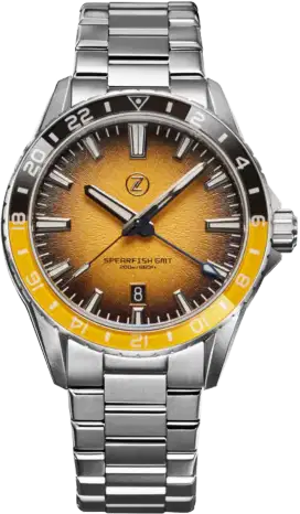 Zelos Spearfish GMT Bumblebee. Kondisi super