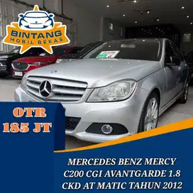 MERCEDES BENZ MERCY C200 CGI CKD 1.8 AT AUTOMATIC 1800 CC TAHUN 2012