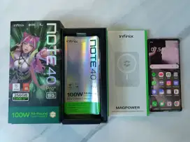 Infinix Note 40 Pro+ Plus 5G 12/256 Like New Fullset