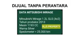 Mitsubishi Mirage 2013 Bensin