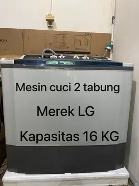 MESIN CUCI 2 TABUNG MEREK LG LIKE NEW