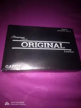 Dompet kulit asli 3/4 coklat tua