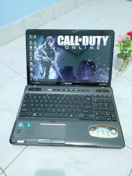 Laptop Core i7 Toshiba Gaming Editor Ram 10GB sperti baru