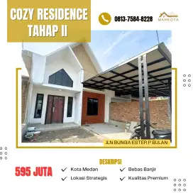 SISA 1 KAVLING ISTIMEWA TIPE 60 6X18 3 KAMAR TIDUR