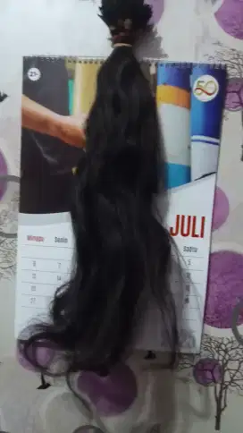 Dijual rambut sambung asli manusia panjang 60cm 150 helai
