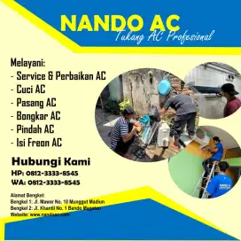 Jasa Service AC di Dagangan Madiun Murah & Bergaransi